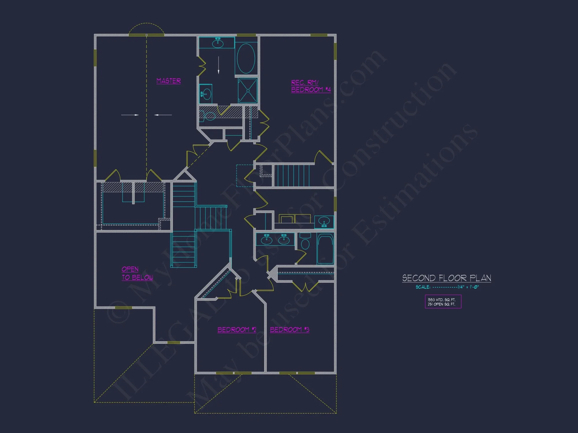 Elegant 2-Story house Plan with 4 Beds and Open Floor Design
