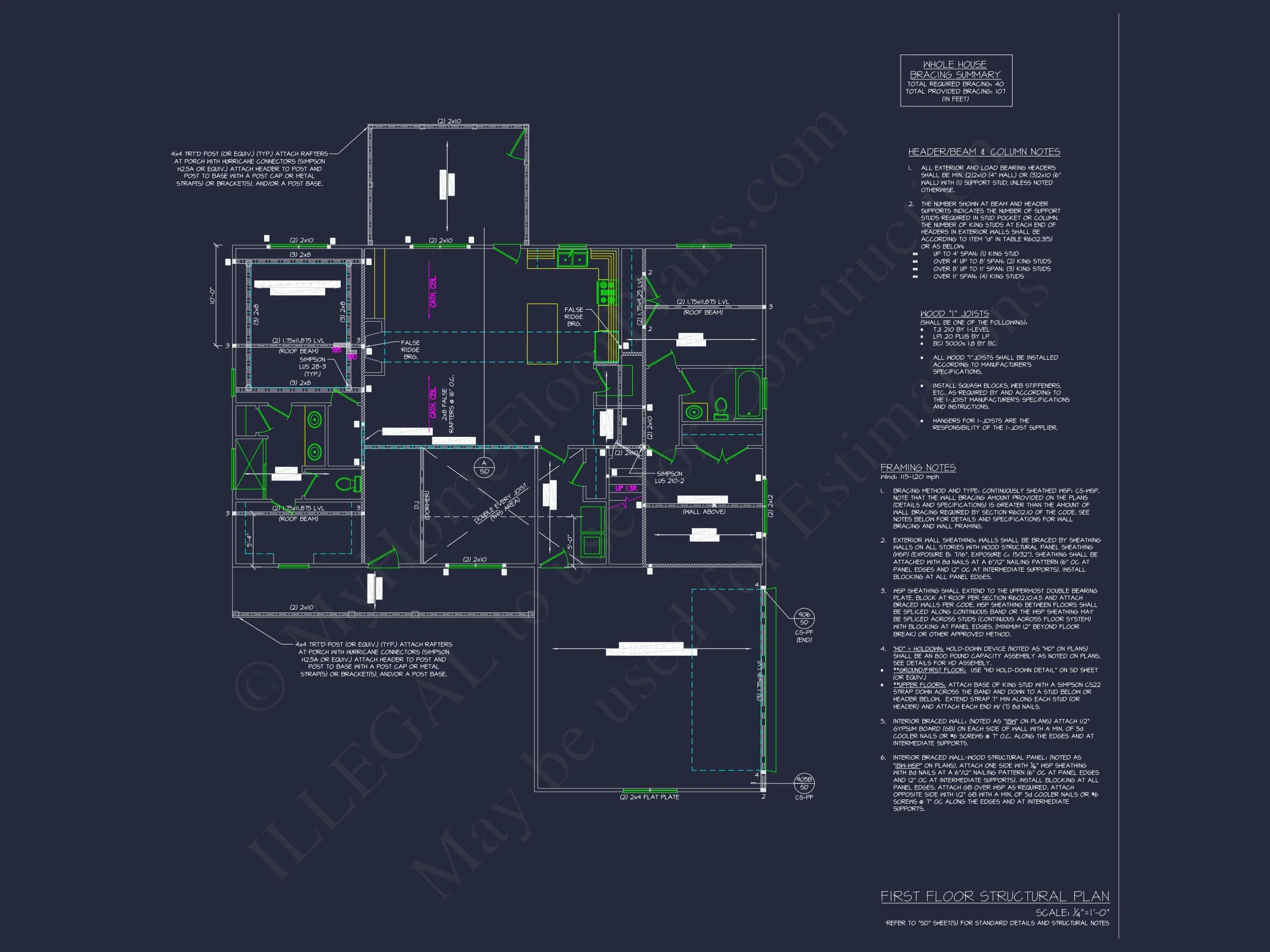20-2194 HOUSE PLAN -Modern Farmhouse Home Plan - 3-Bed, 2-Bath, 2,050 SF 11 Traditional Country house Plan with Open Floor Plan & CAD Designs