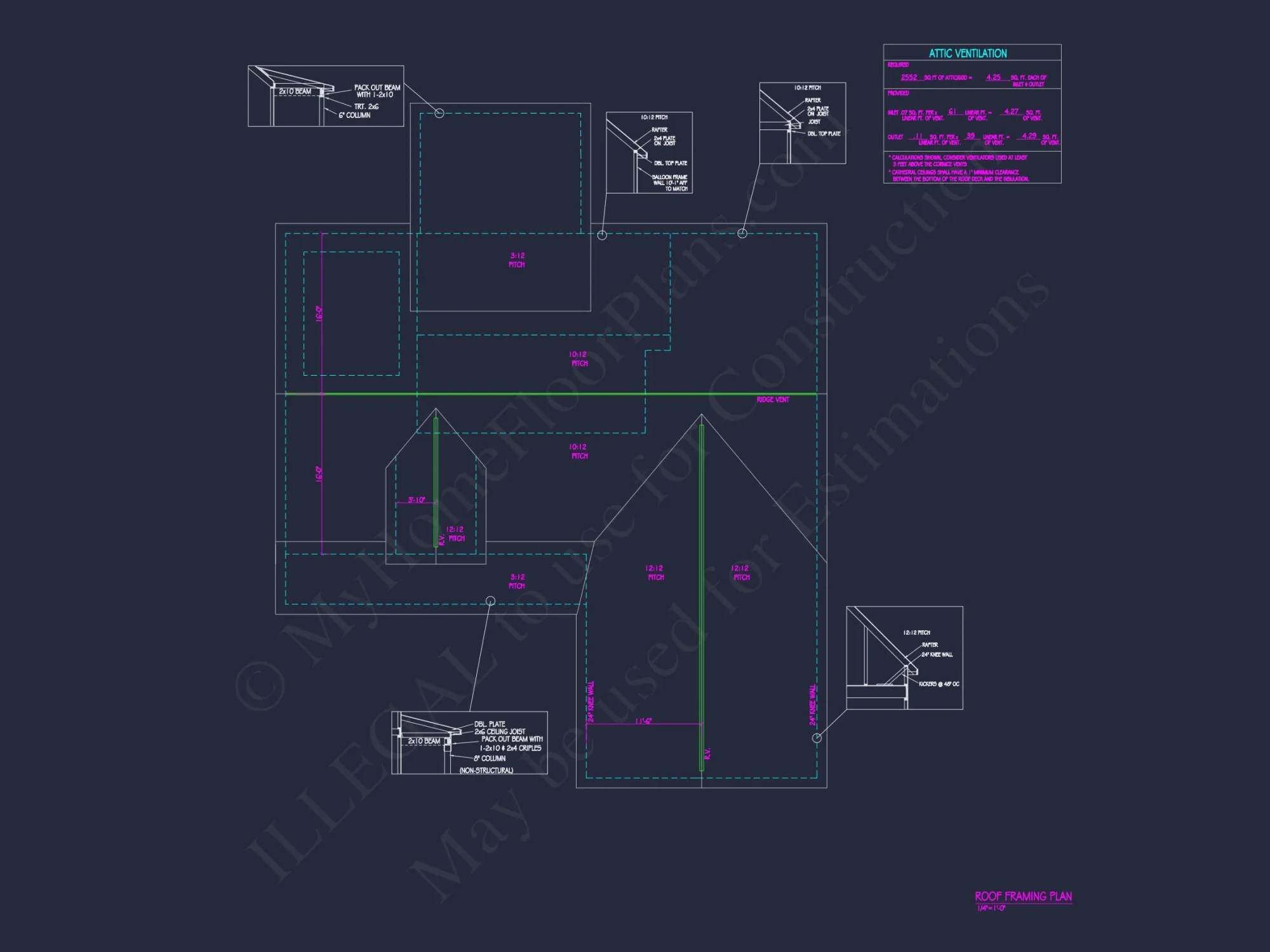 Traditional Country house Plan with Open Floor Plan & CAD Designs