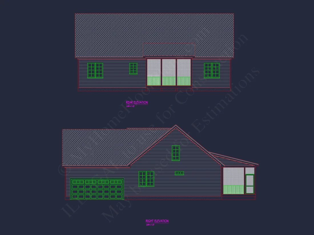Traditional Country house Plan with Open Floor Plan & CAD Designs
