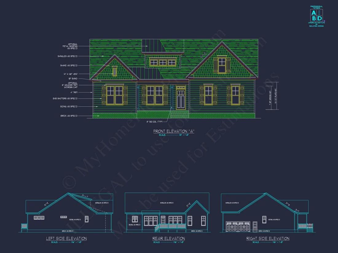 Craftsman house Plan with 3 Bedrooms, 2 Baths & Open Floor Design