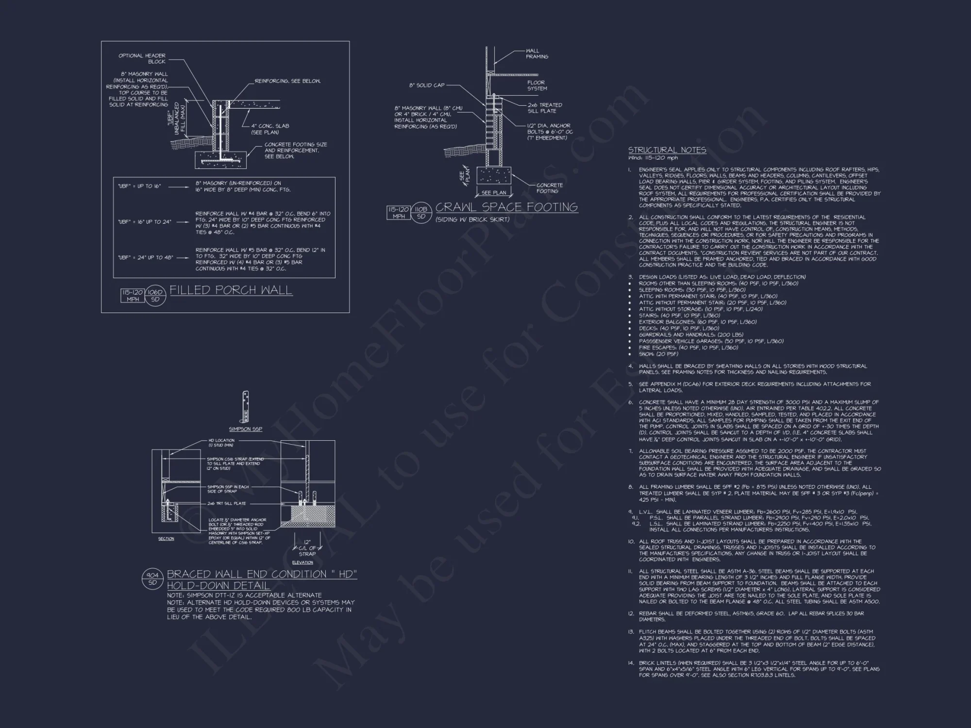 Craftsman house Floor Plan with 2 Stories, CAD Blueprint Designs