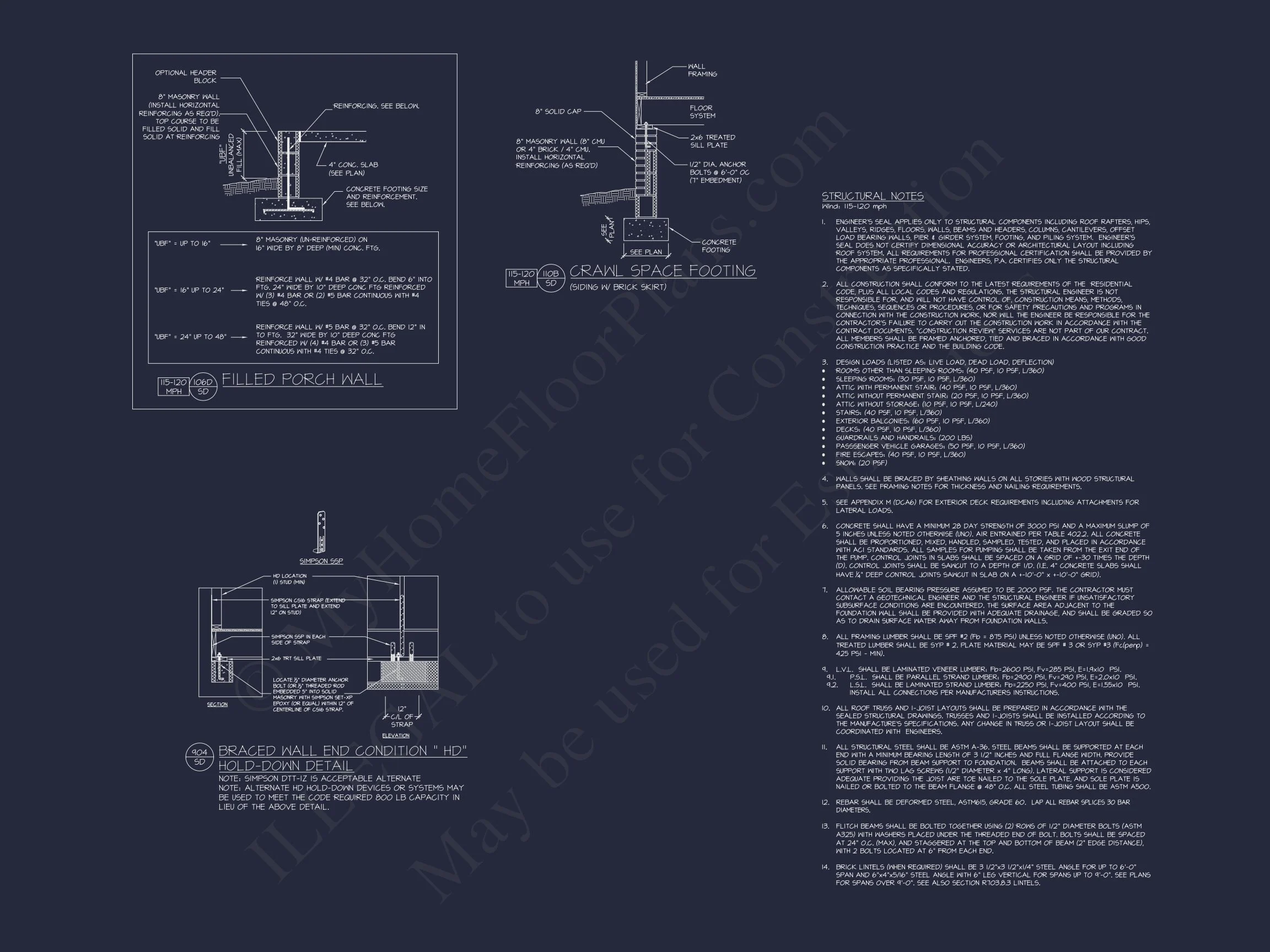 Craftsman house Floor Plan with 2 Stories, CAD Blueprint Designs