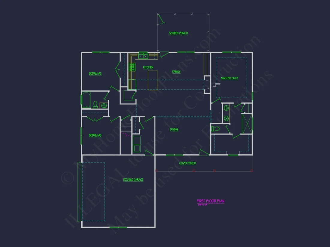 Charming house Plan with Open Floor Design and Craftsman Touches