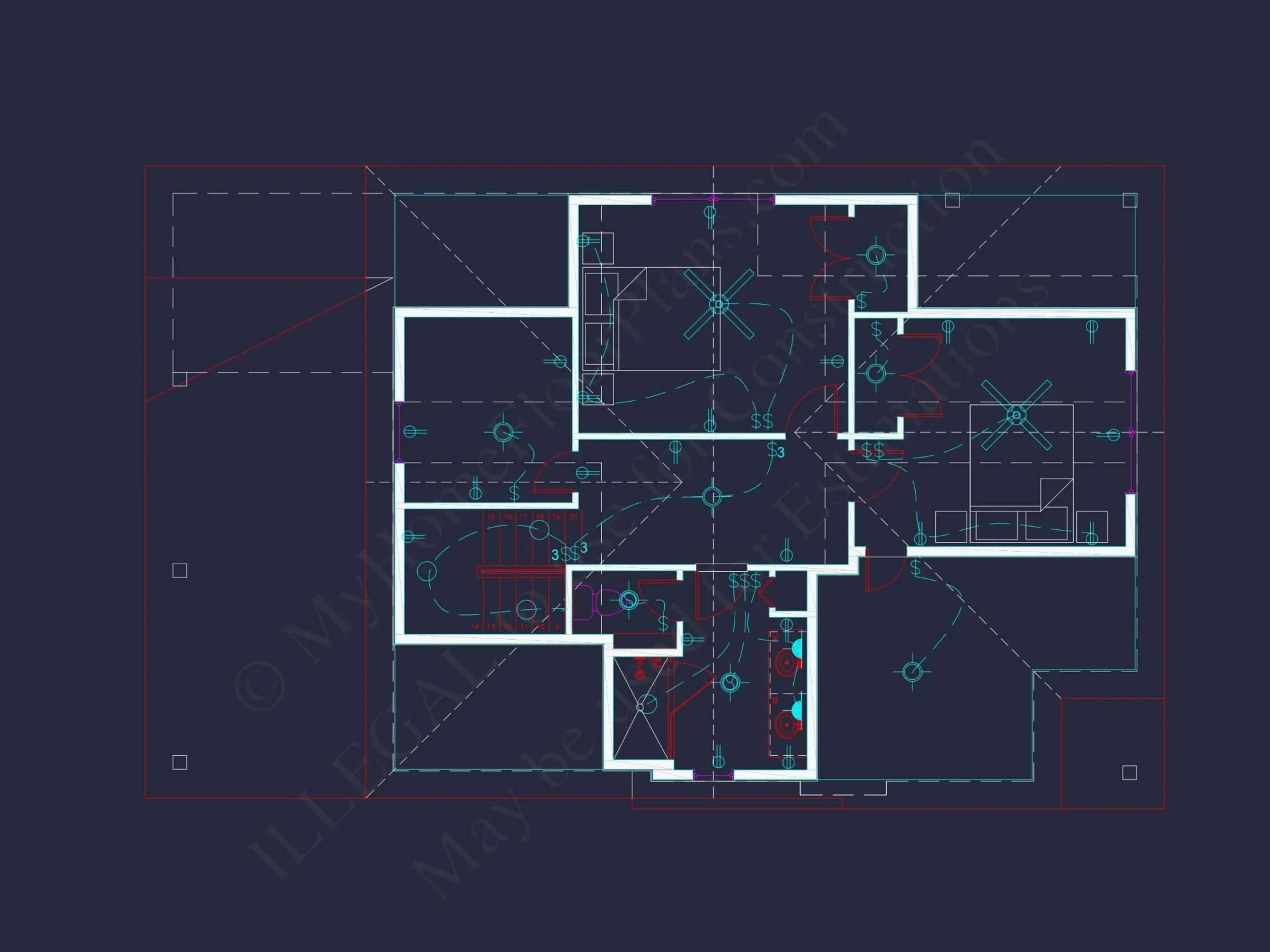 Modern Craftsman house Plan with Detailed Architecture Designs