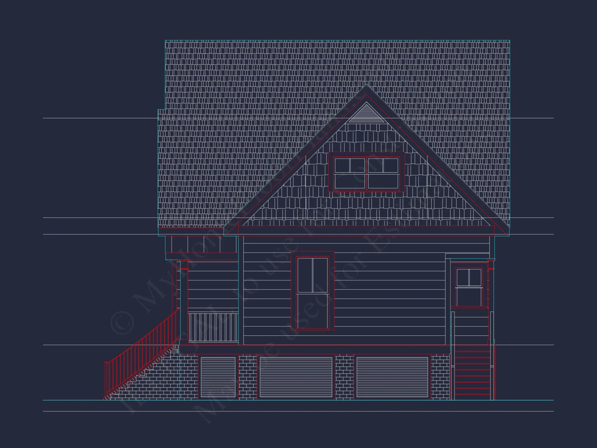 Modern Craftsman house Plan with Detailed Architecture Designs