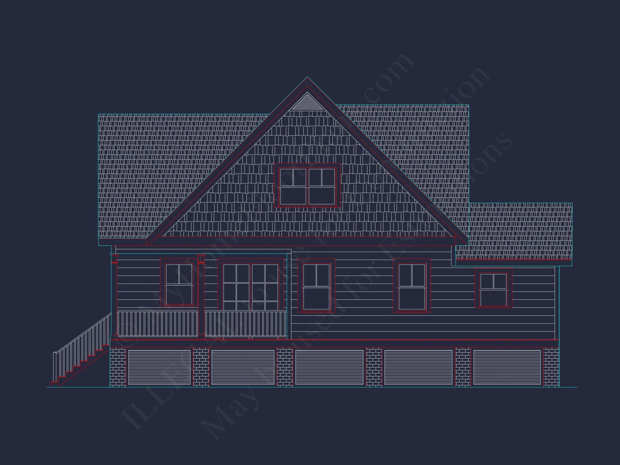 Modern Craftsman house Plan with Detailed Architecture Designs