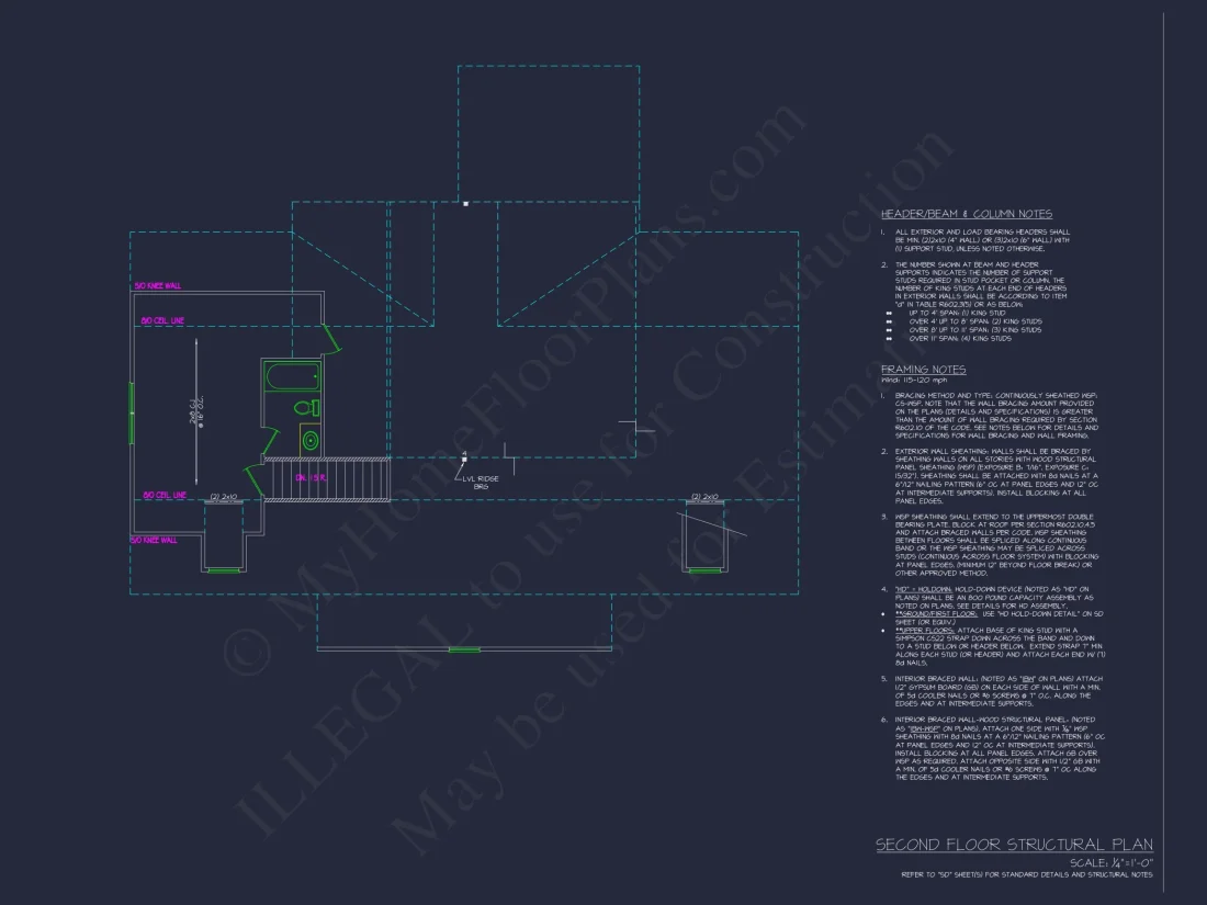 Modern Traditional house Plan with CAD Architectural Designs