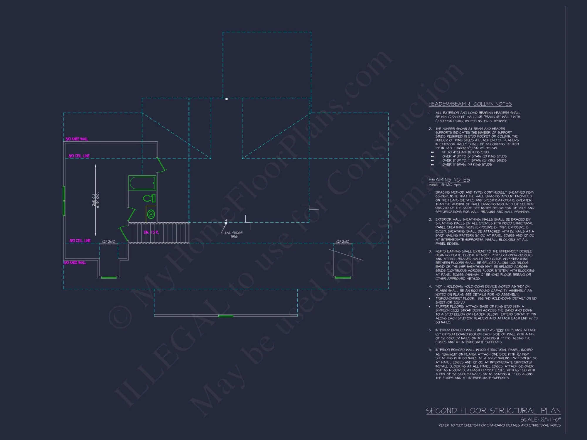 Modern Traditional house Plan with CAD Architectural Designs