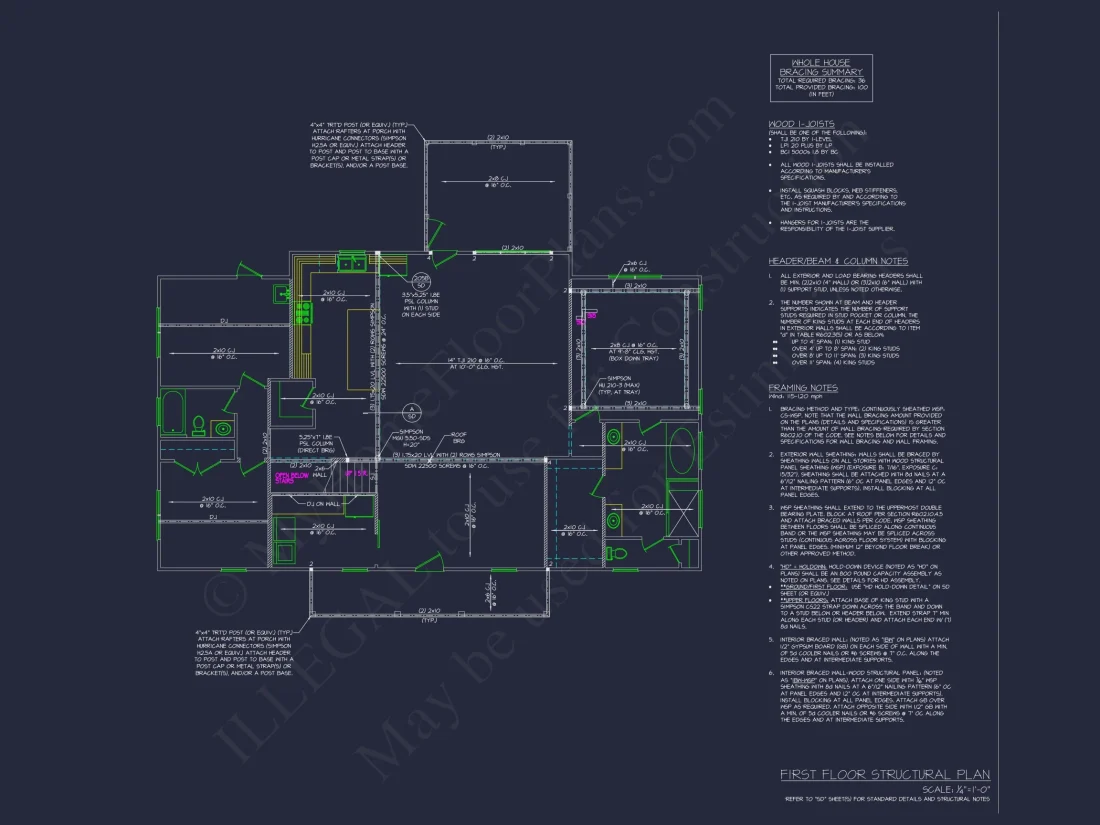 Modern Traditional house Plan with CAD Architectural Designs