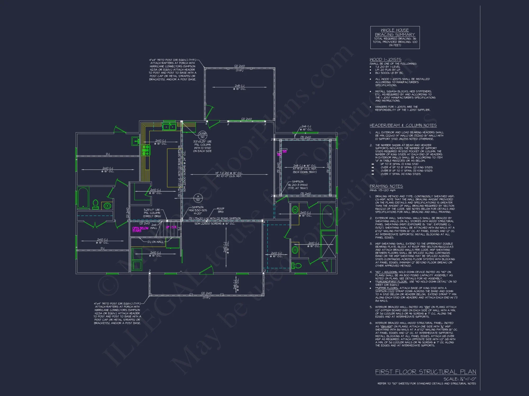 Modern Traditional house Plan with CAD Architectural Designs