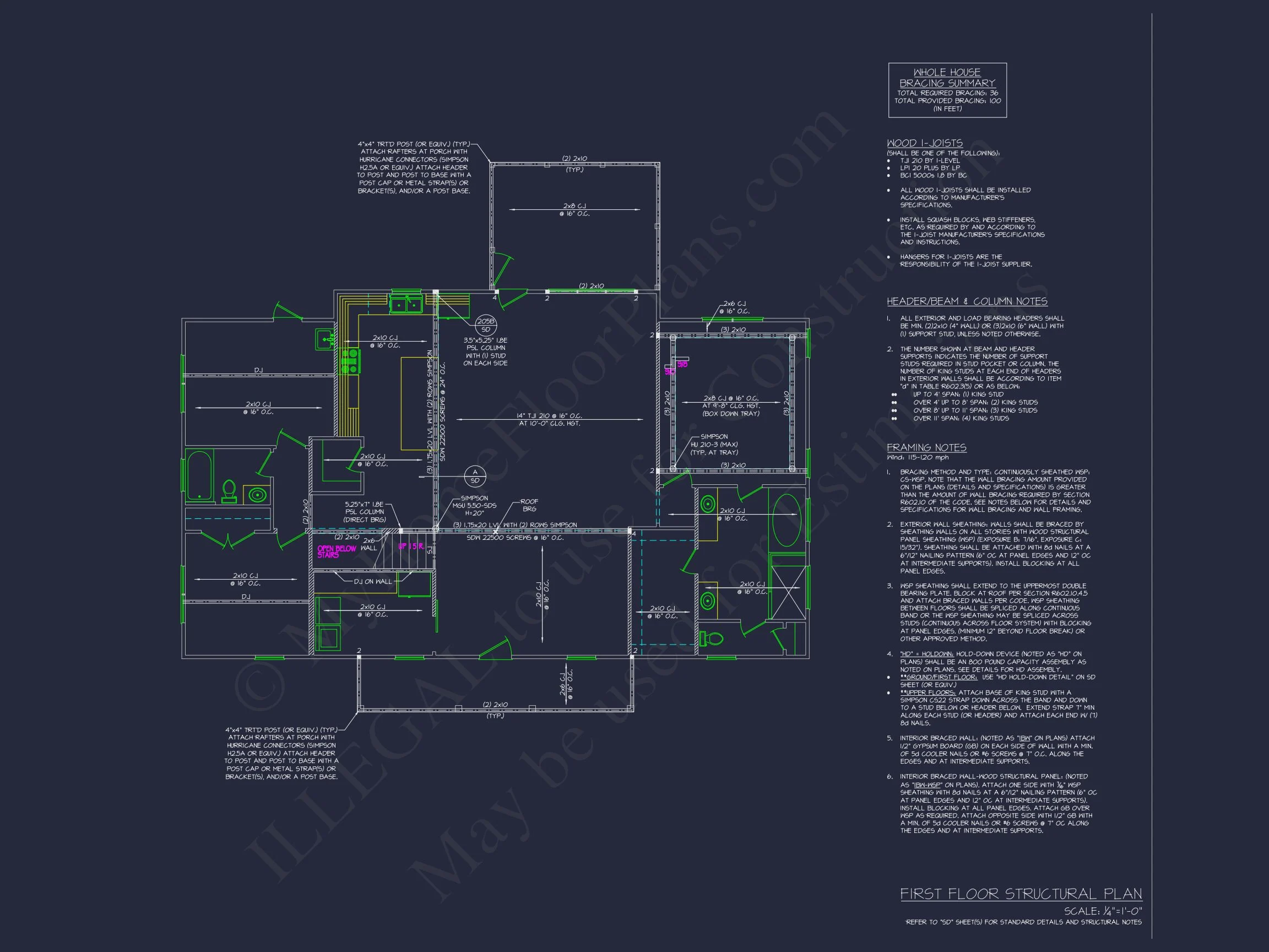 20-1786 HOUSE PLAN - Modern Farmhouse Home Plan - 3-Bed, 2.5-Bath, 2,400 SF 11 Modern Traditional house Plan with CAD Architectural Designs
