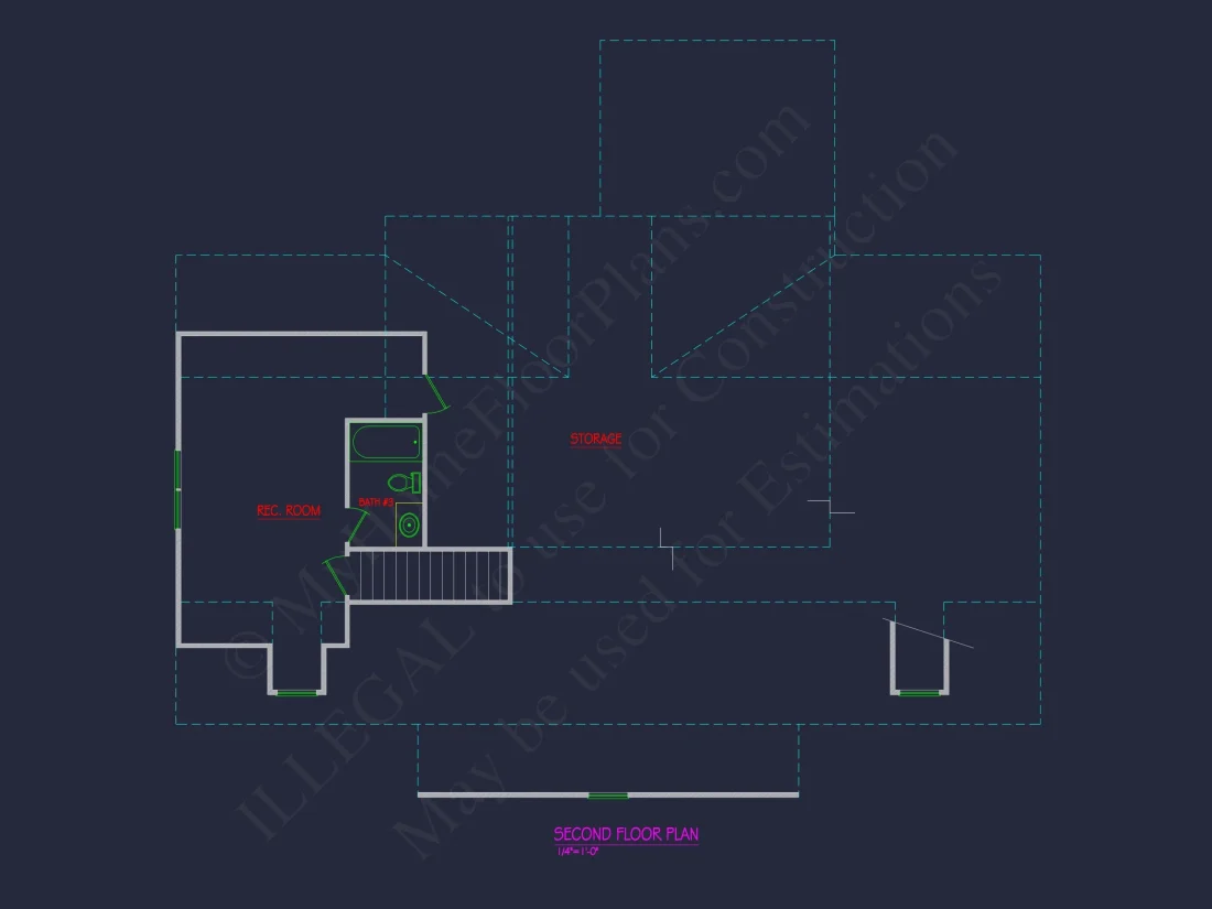 Modern Traditional house Plan with CAD Architectural Designs