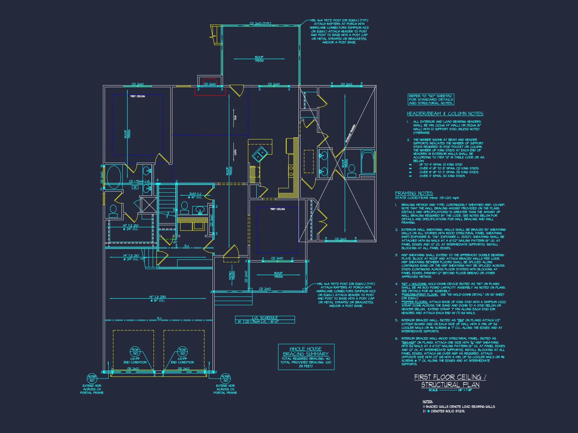 20-1453 HOUSE PLAN - Modern Farmhouse Home Plan - 3-Bed, 2-Bath, 1,850 SF 15 Beautiful house Floor Plan with CAD Designs & Blueprint