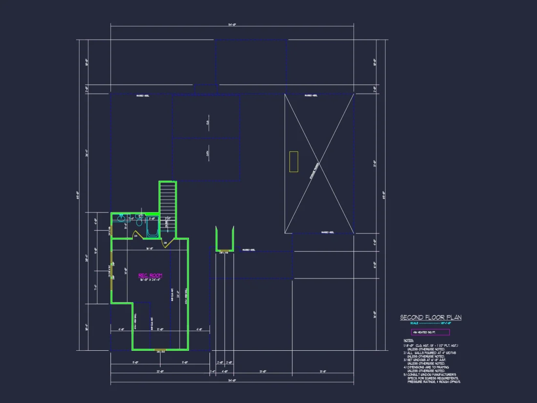 Beautiful house Floor Plan with CAD Designs & Blueprint
