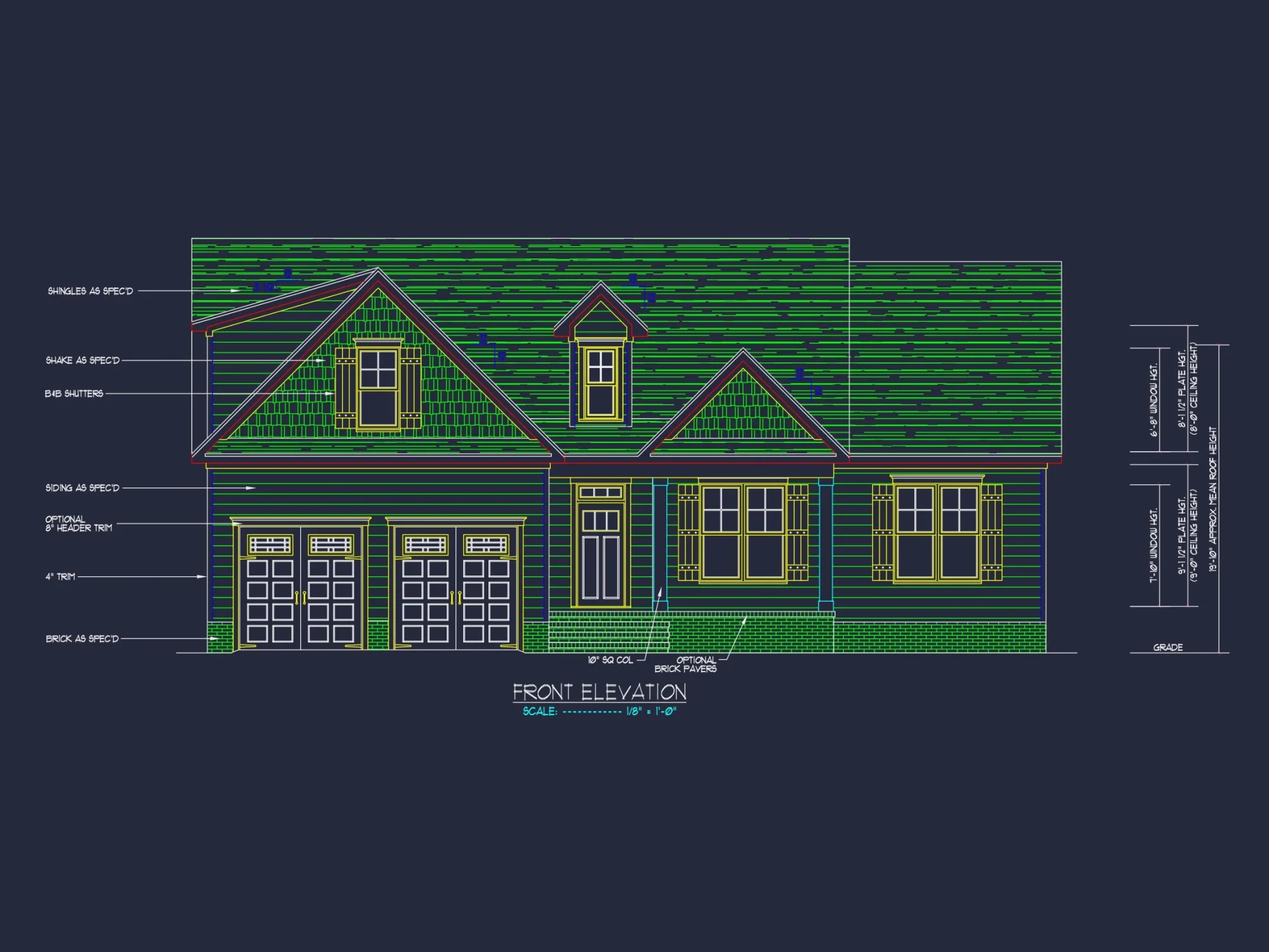 Beautiful house Floor Plan with CAD Designs & Blueprint