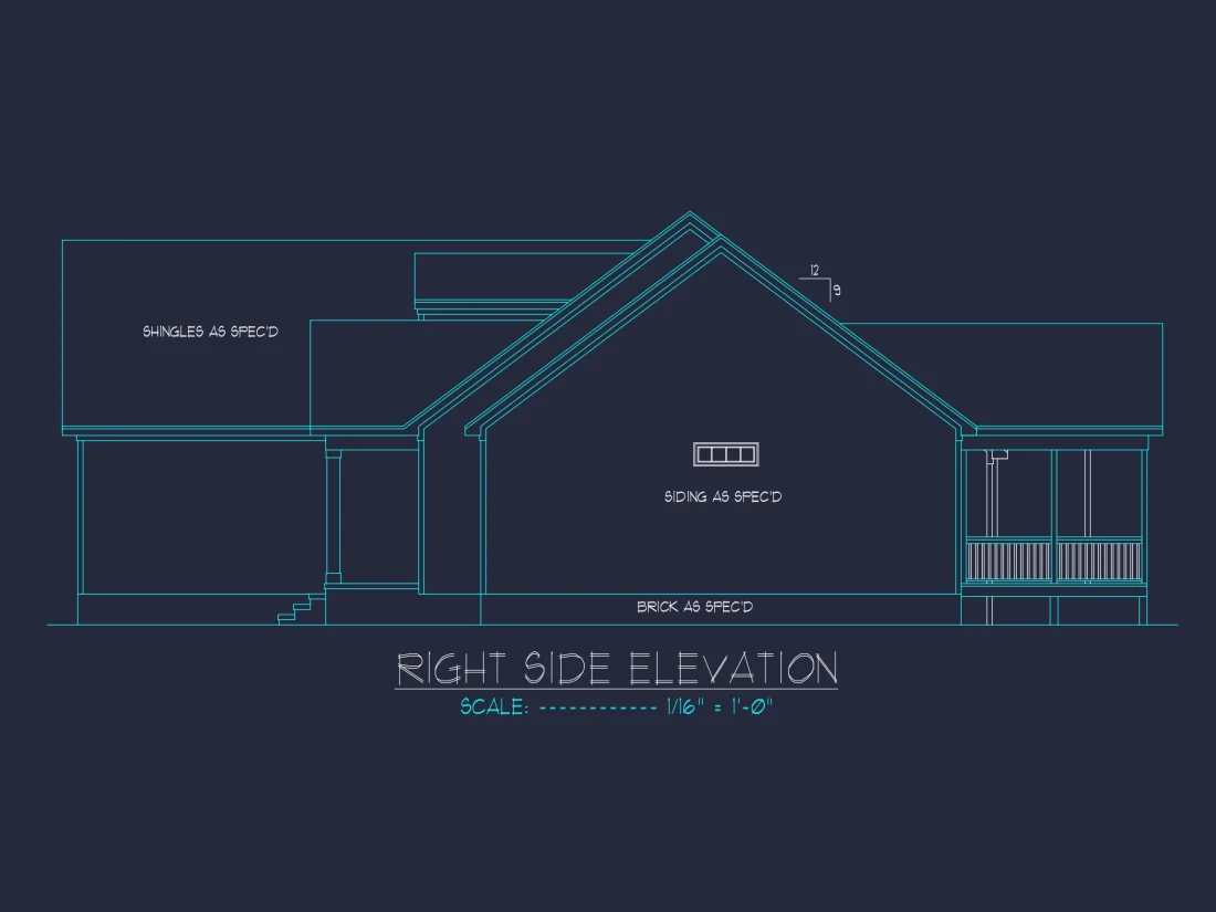 Beautiful house Floor Plan with CAD Designs & Blueprint
