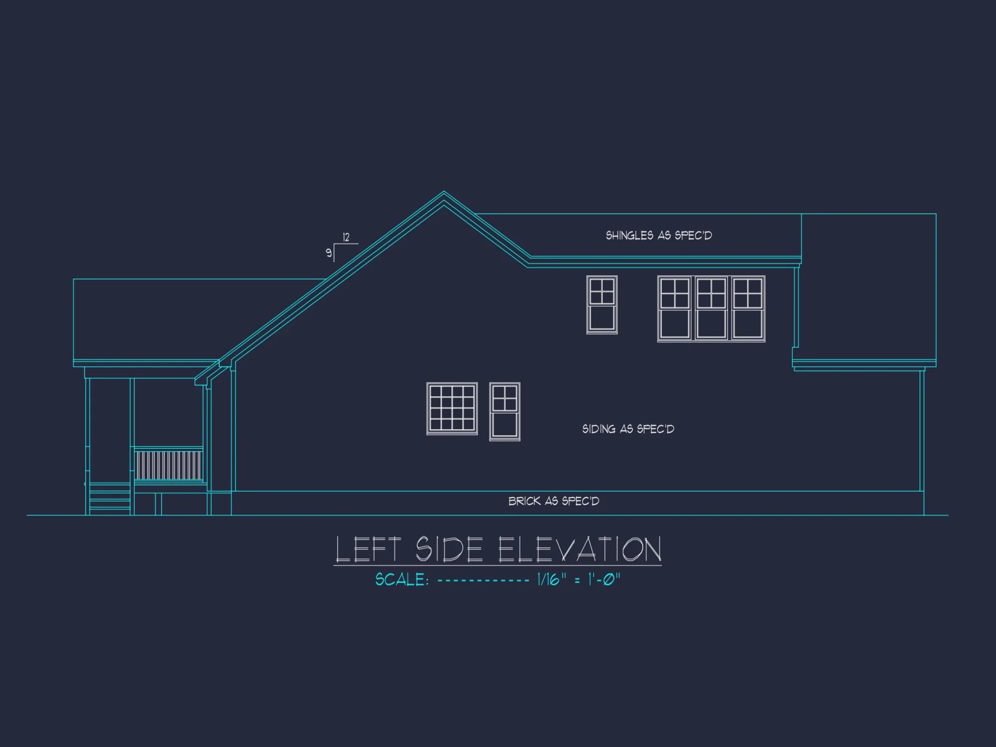 Beautiful house Floor Plan with CAD Designs & Blueprint