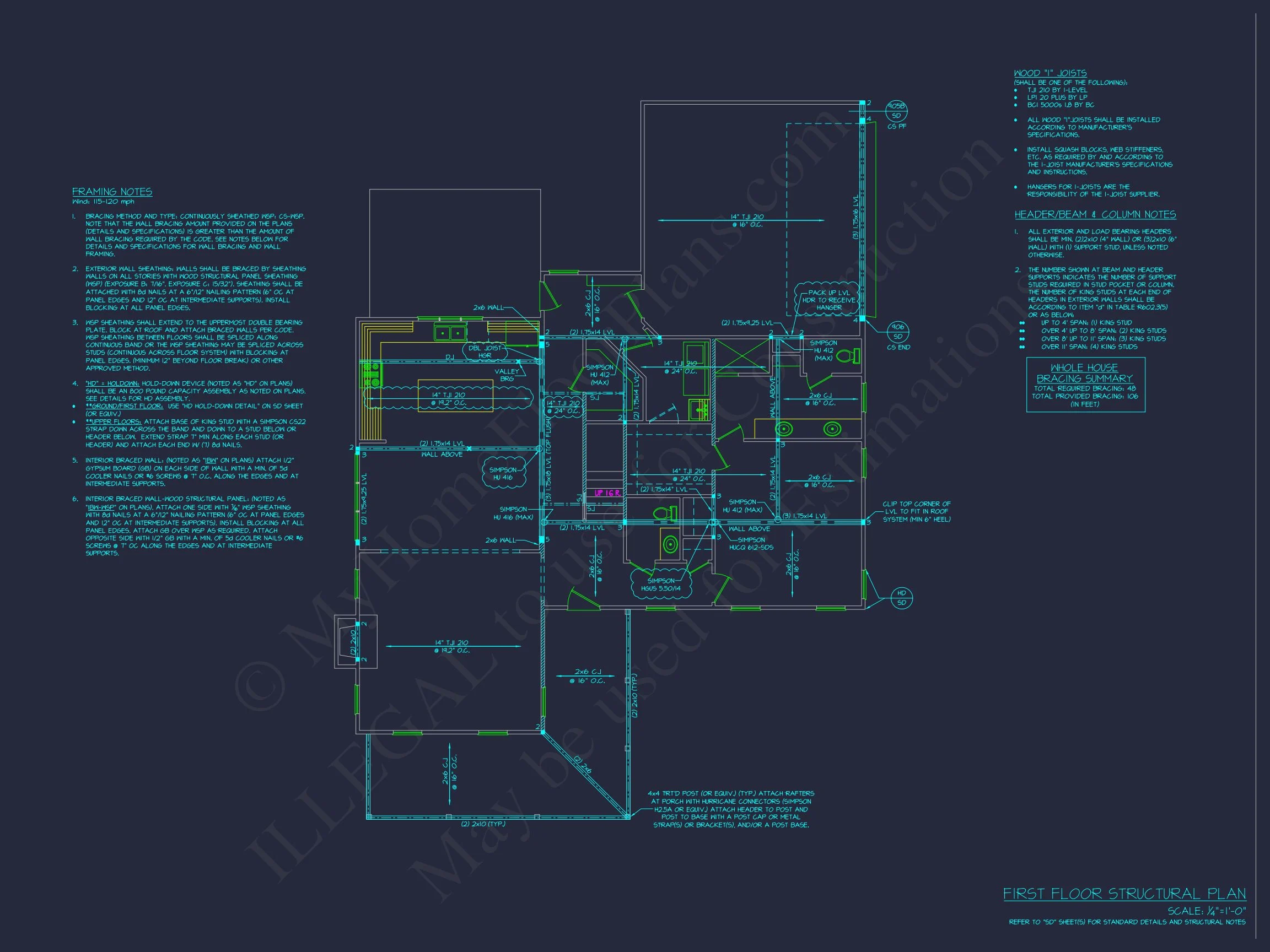 20-1343 HOUSE PLAN - Traditional Colonial Home Plan - 3-Bed, 2.5-Bath, 2,400 SF 9 Custom house Plan with Floor Plan, Blueprint, CAD & Designs