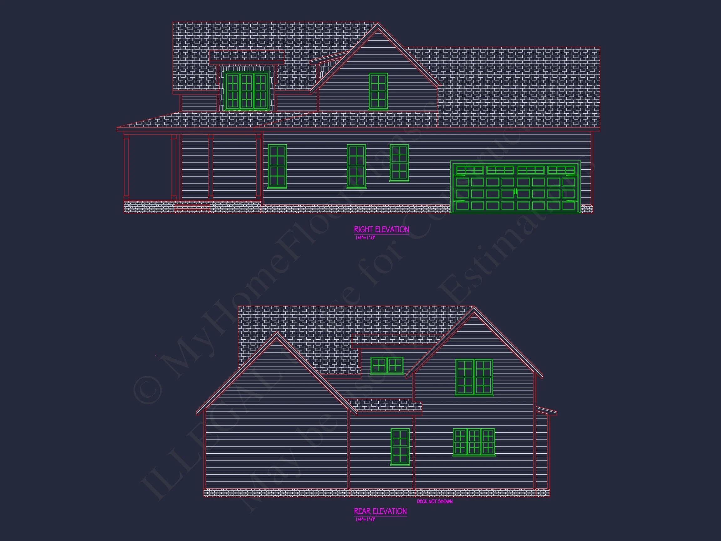 20-1343 HOUSE PLAN - Traditional Colonial Home Plan - 3-Bed, 2.5-Bath, 2,400 SF 3 Custom house Plan with Floor Plan, Blueprint, CAD & Designs