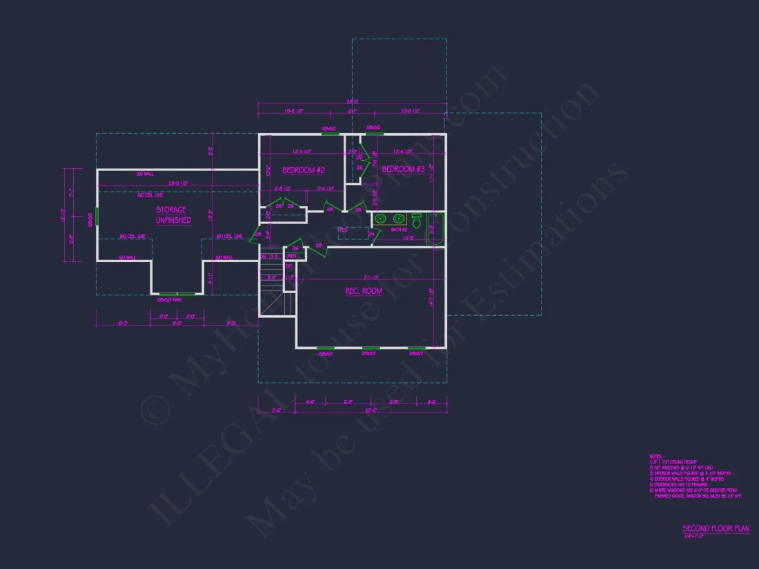 Charming 1.5-Story house Plan with Detailed CAD Designs