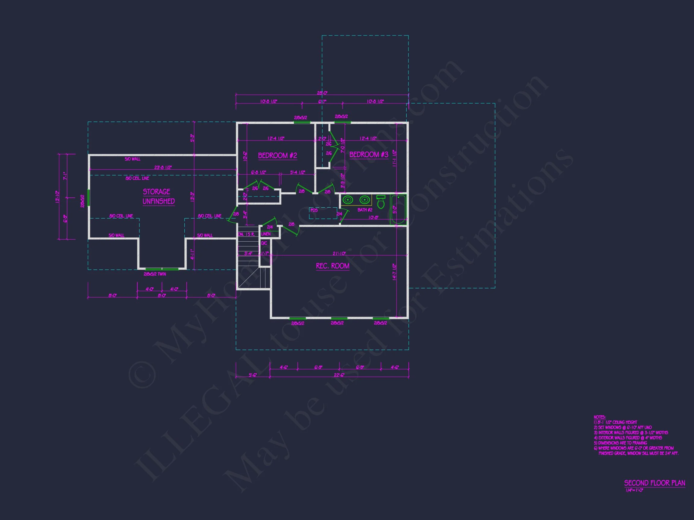 Charming 1.5-Story house Plan with Detailed CAD Designs