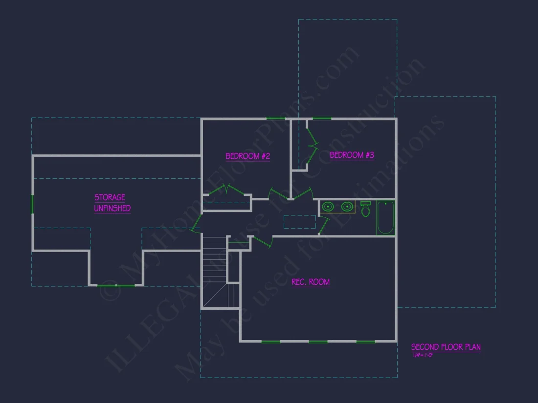 Charming 1.5-Story house Plan with Detailed CAD Designs