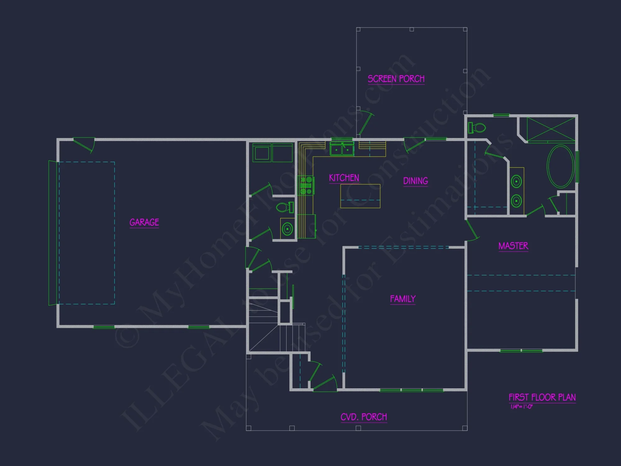 Charming 1.5-Story house Plan with Detailed CAD Designs