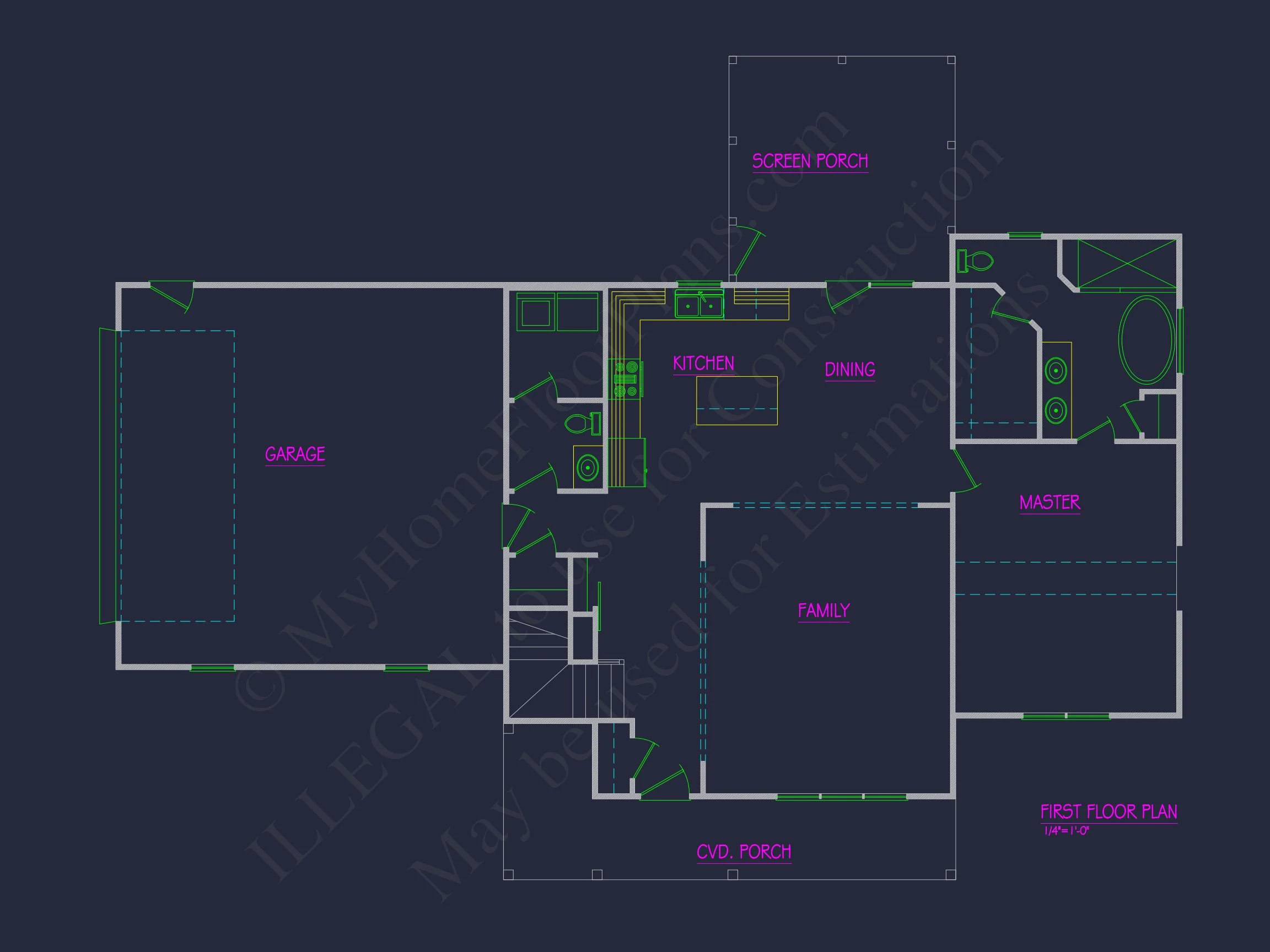 Charming 1.5-Story house Plan with Detailed CAD Designs