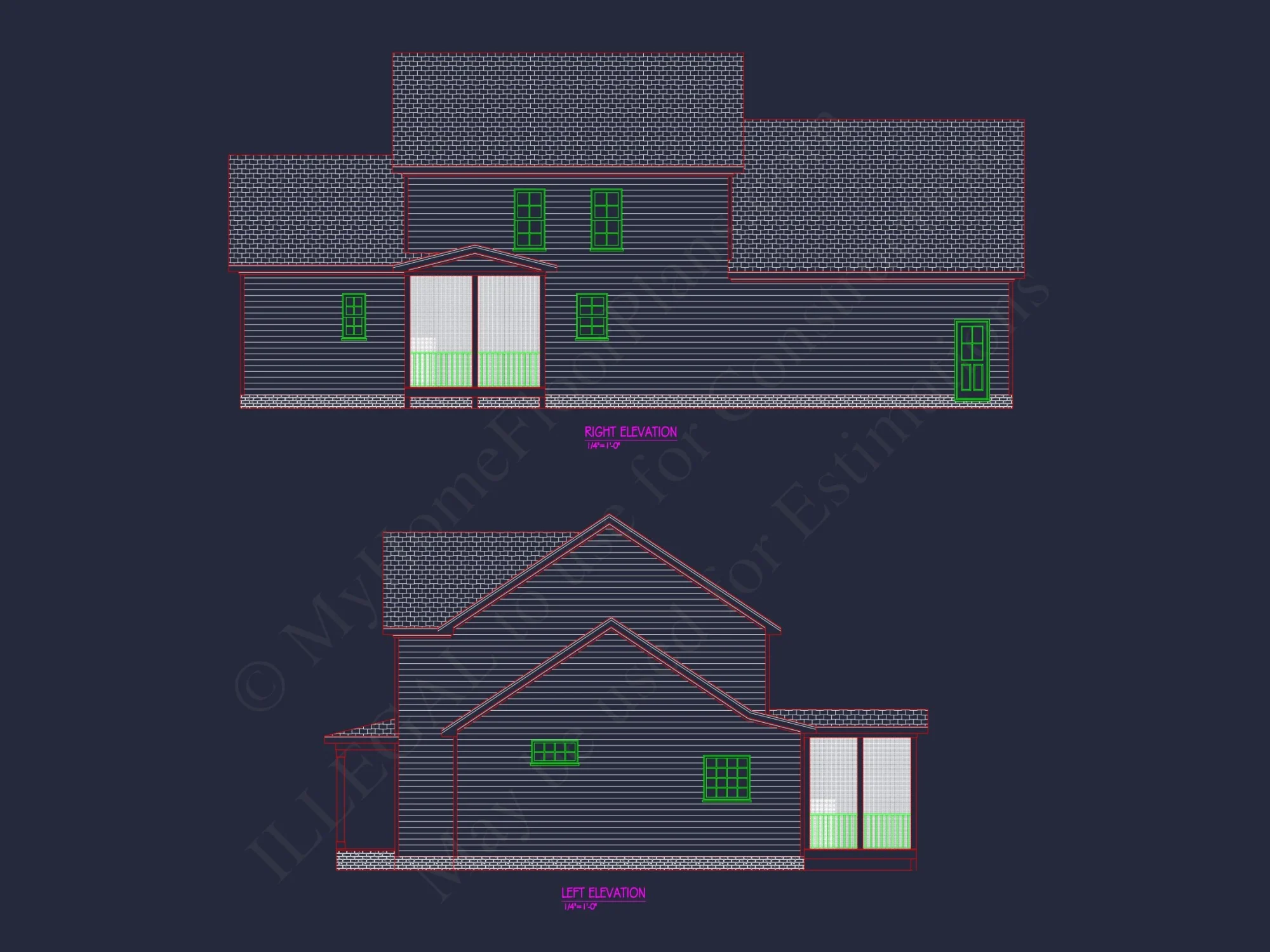 Charming 1.5-Story house Plan with Detailed CAD Designs