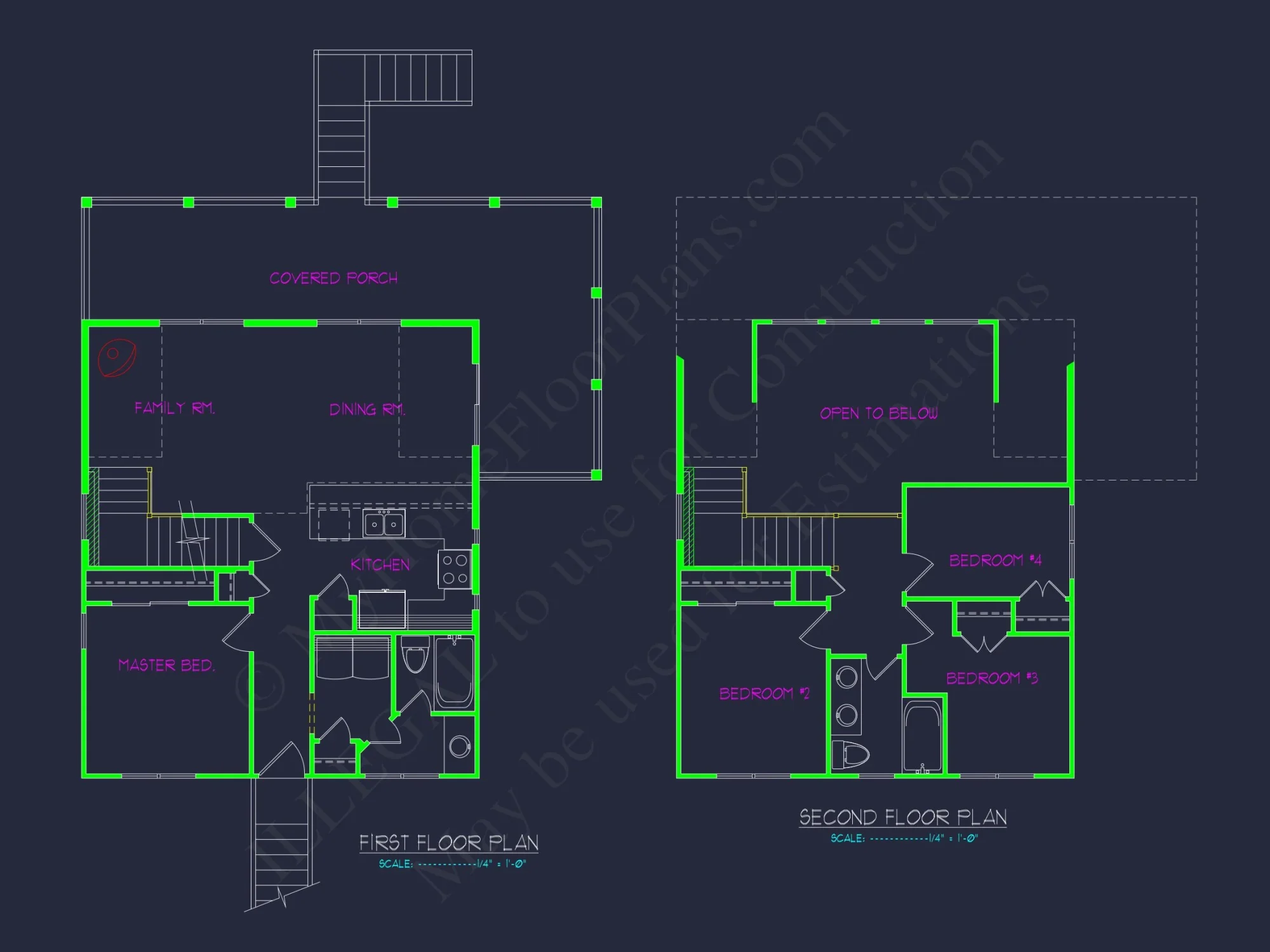 Stunning house Design with 4 Bedrooms and CAD Blueprints