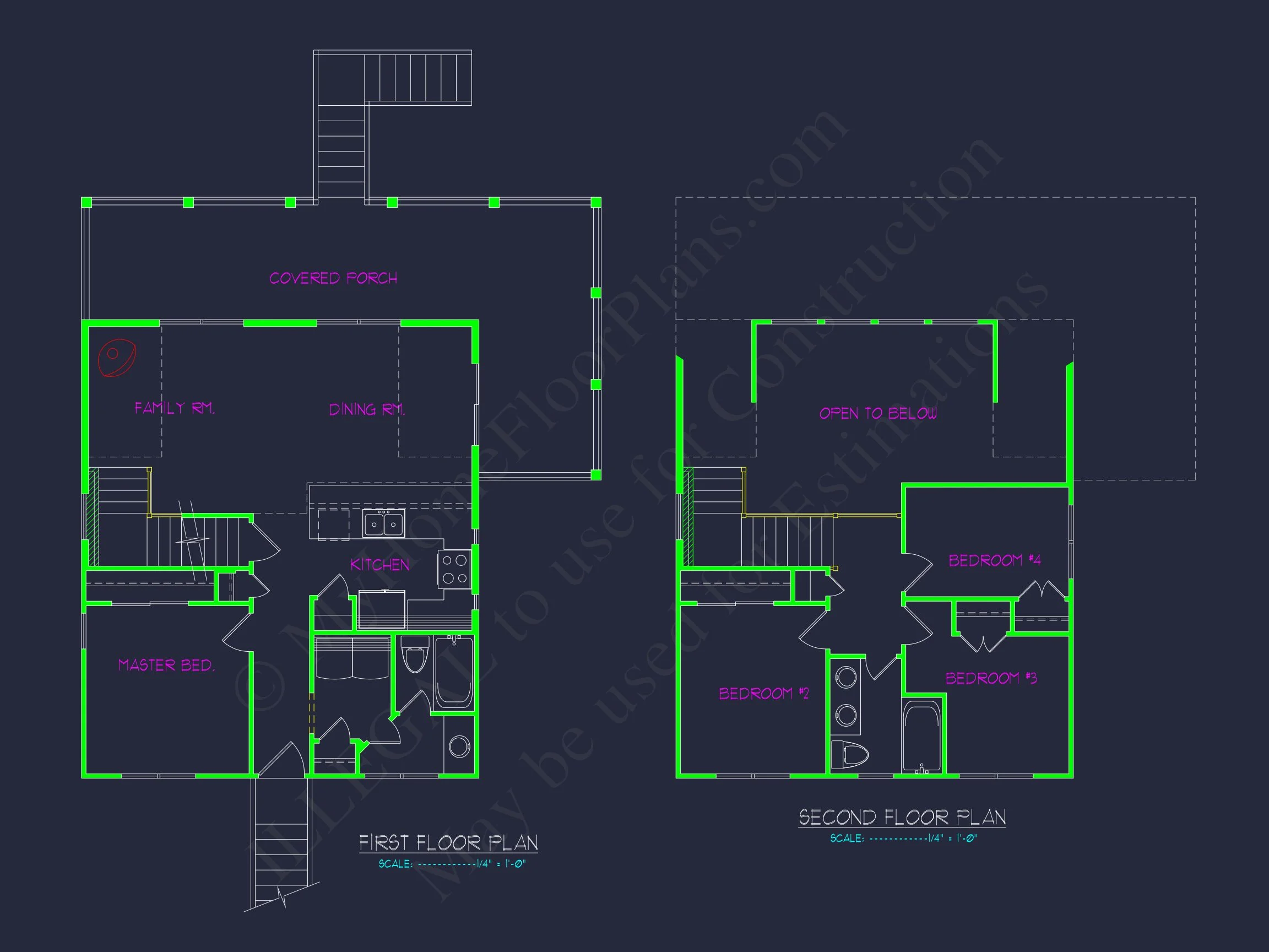 Stunning house Design with 4 Bedrooms and CAD Blueprints