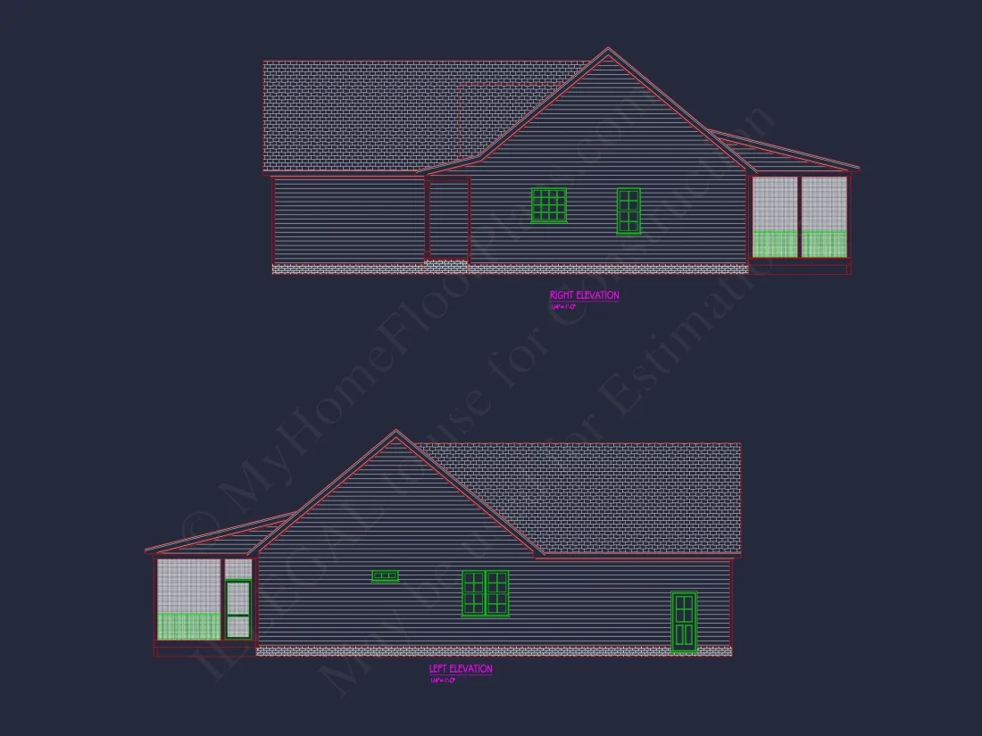 Efficient Craftsman house Plan with CAD Designs & Floor Blueprint