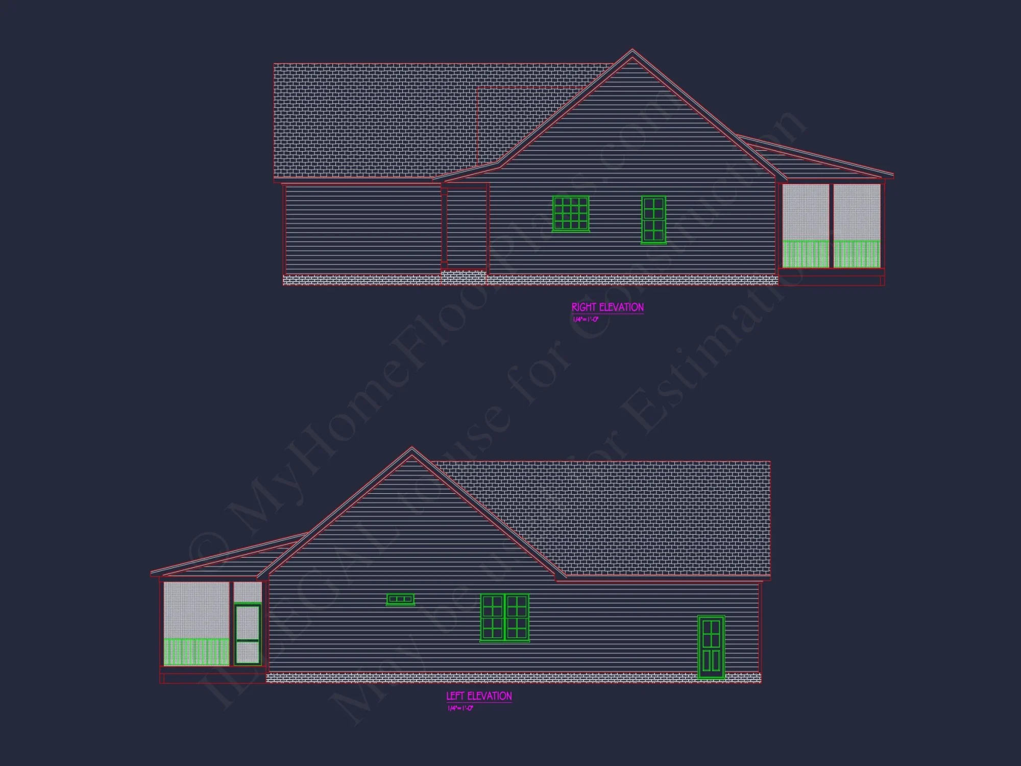 Efficient Craftsman house Plan with CAD Designs & Floor Blueprint