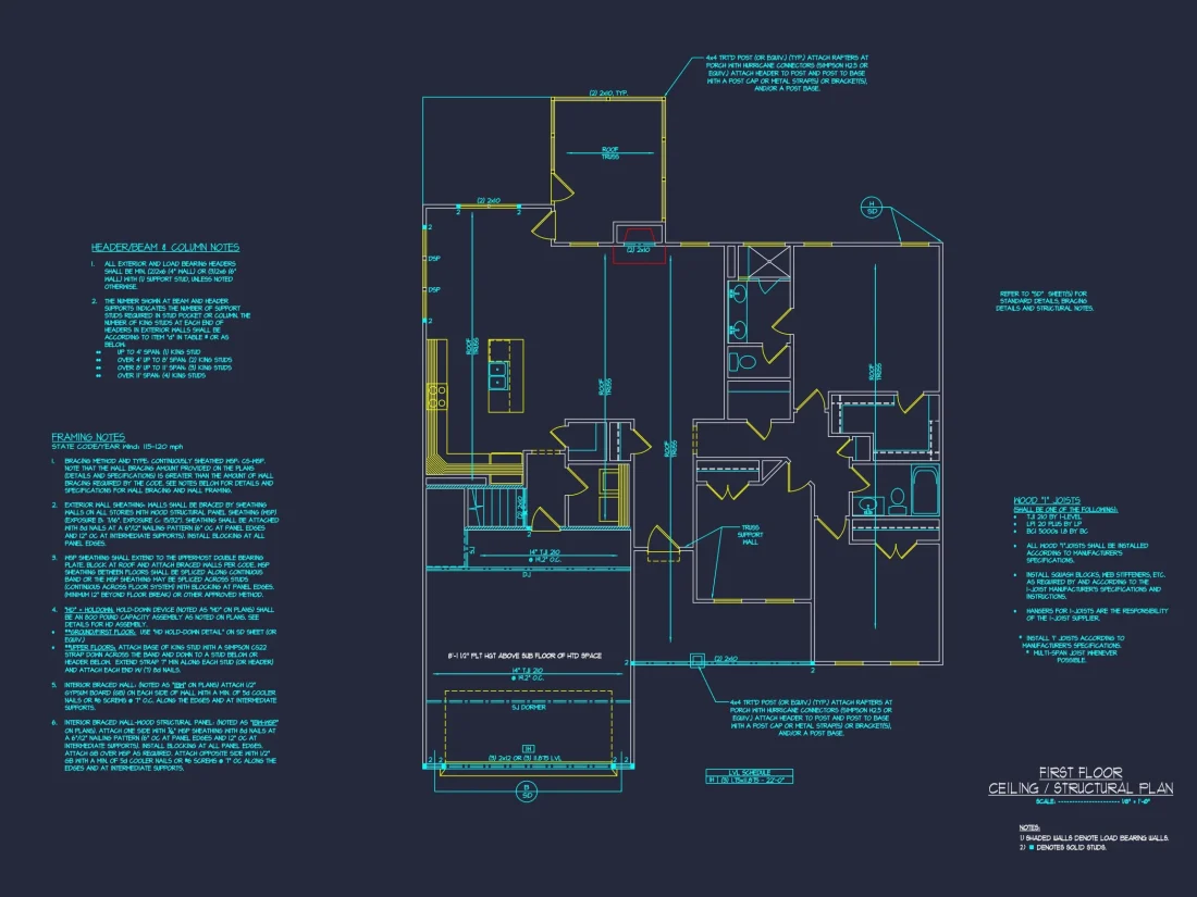 Chic house Plan with Flexible Blueprint CAD Designs