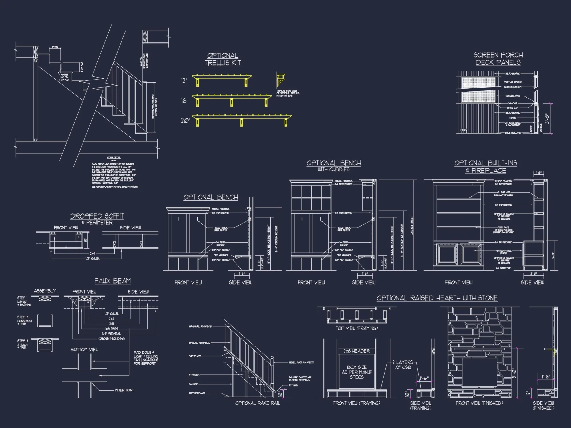 Chic house Plan with Flexible Blueprint CAD Designs