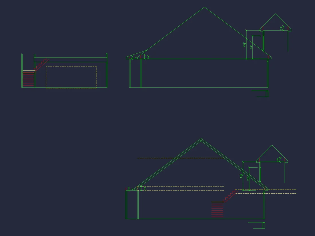 Chic house Plan with Flexible Blueprint CAD Designs