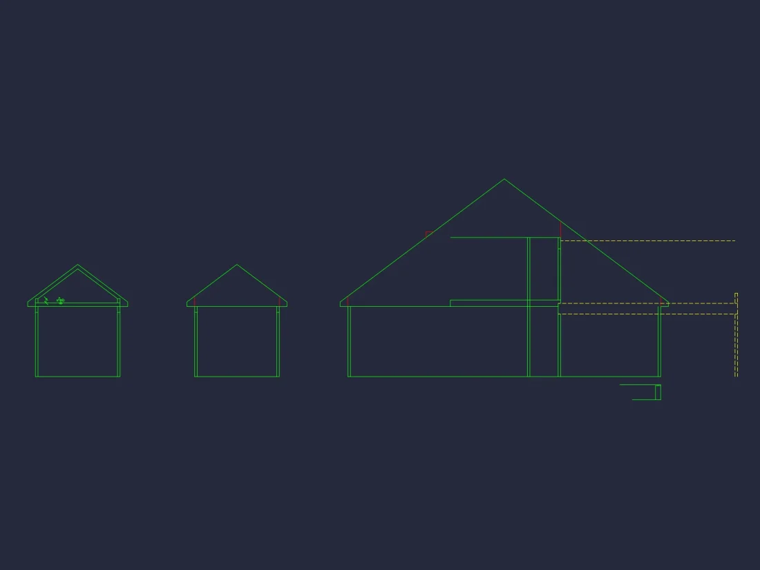 Chic house Plan with Flexible Blueprint CAD Designs