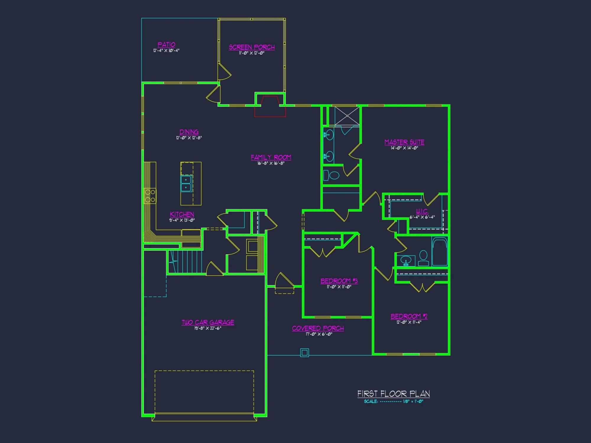Chic house Plan with Flexible Blueprint CAD Designs