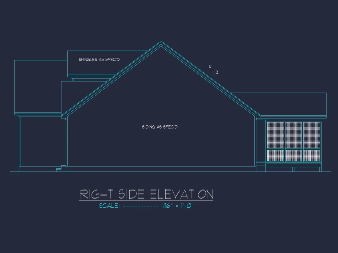 Chic house Plan with Flexible Blueprint CAD Designs