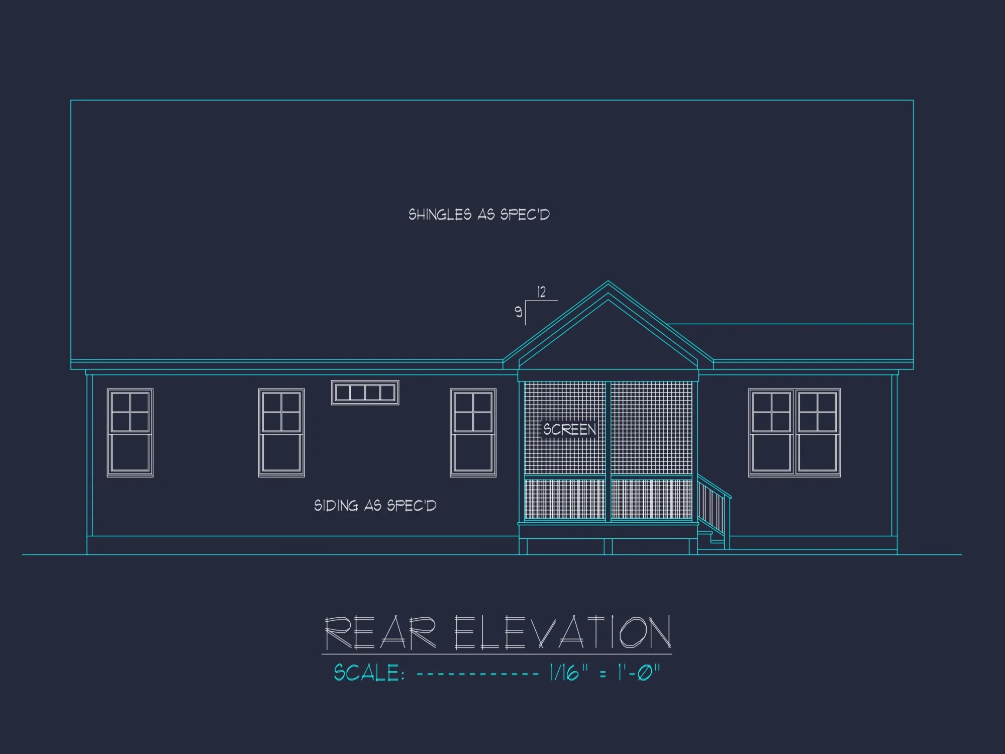 Chic house Plan with Flexible Blueprint CAD Designs