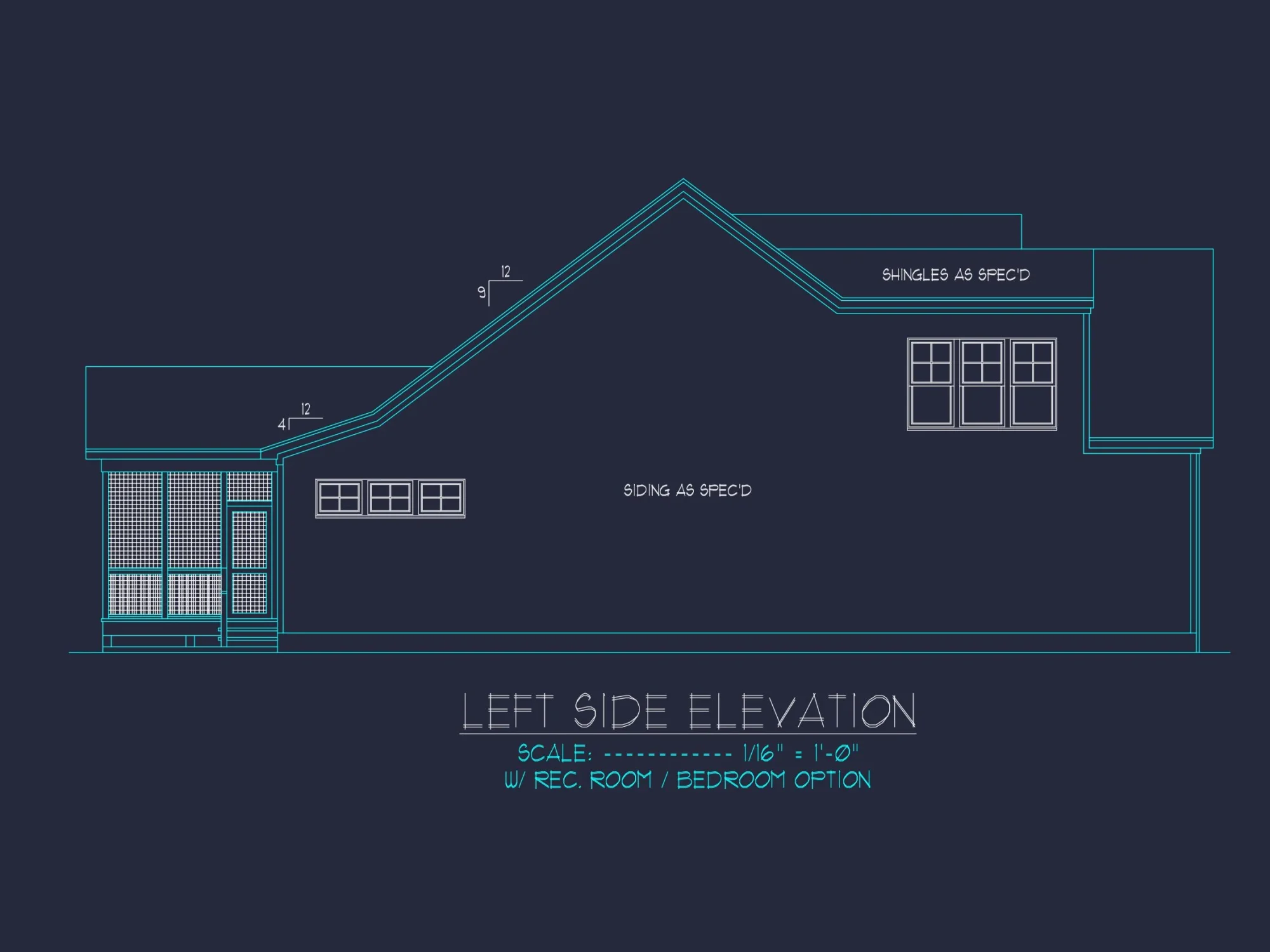 Chic house Plan with Flexible Blueprint CAD Designs