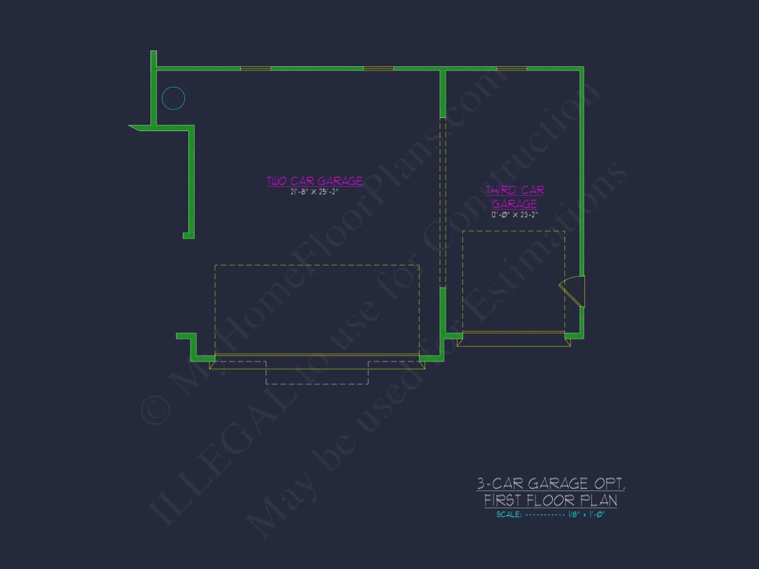 Efficient 2-Story Craftsman house Plan with Flexible Garage Options