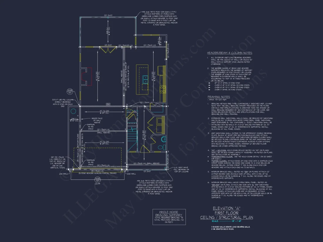 Modern Suburban house Plan with 2 Floors and 2, 033 Sq Ft