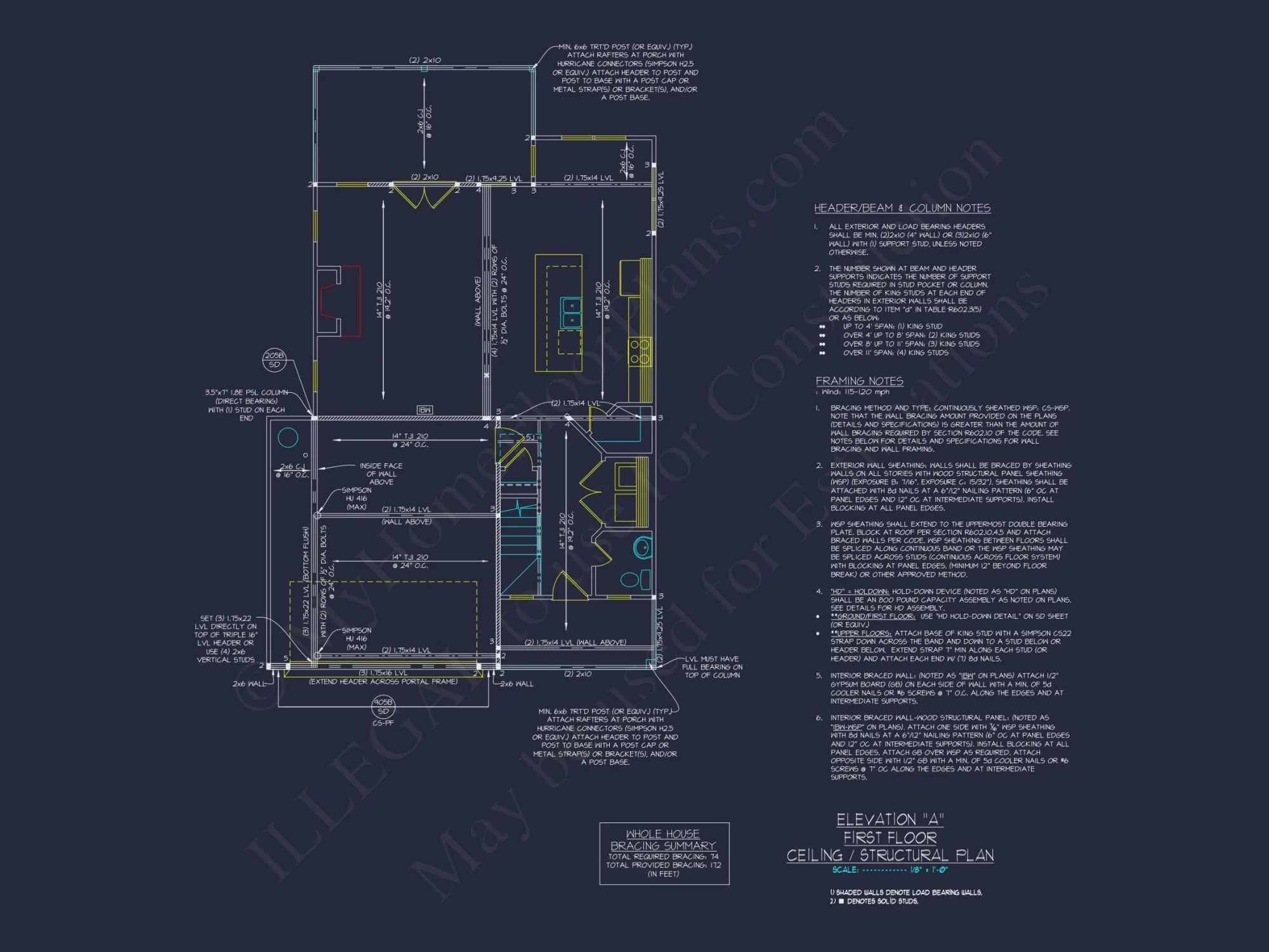 Modern Suburban house Plan with 2 Floors and 2, 033 Sq Ft