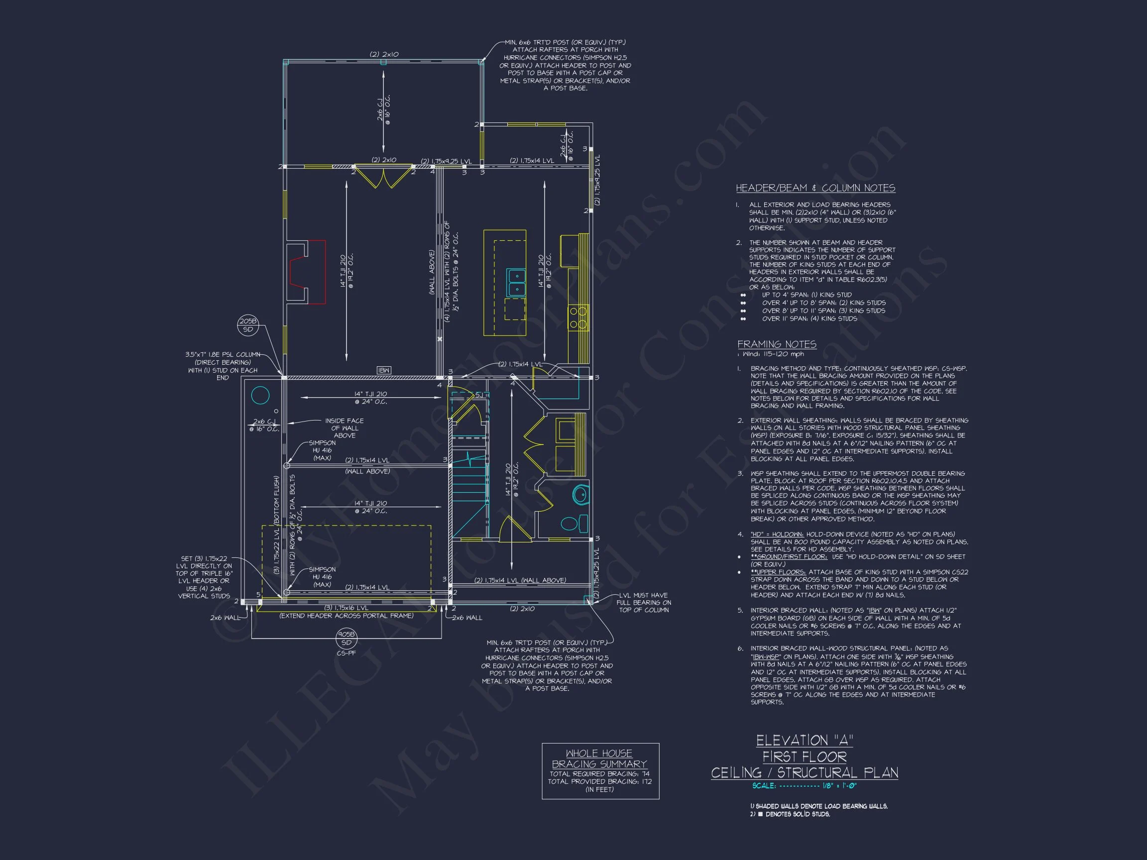 Modern Suburban house Plan with 2 Floors and 2, 033 Sq Ft