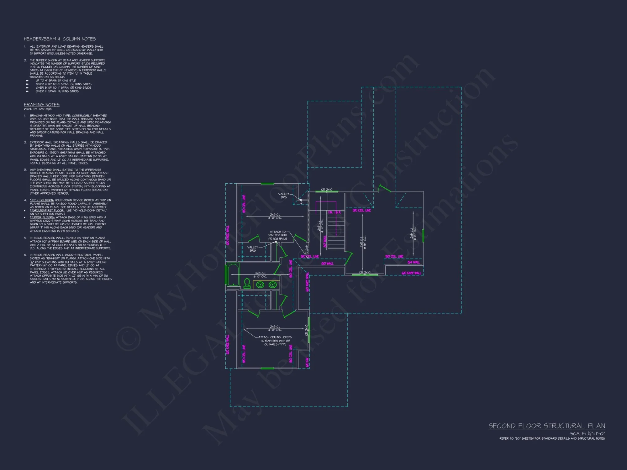 Charming 2-Story house Plan with 3 Bedrooms and CAD Blueprints