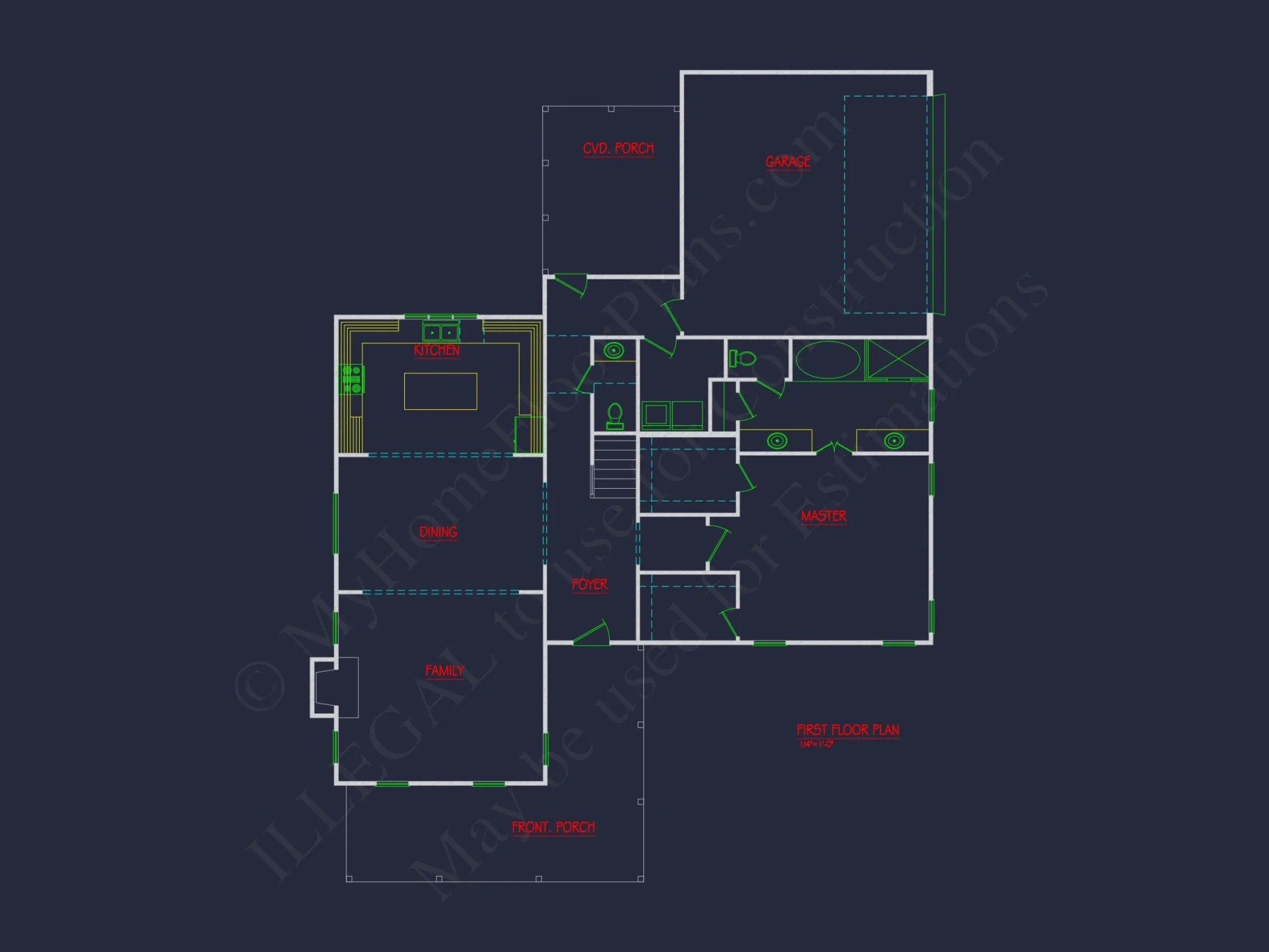 Charming 2-Story house Plan with 3 Bedrooms and CAD Blueprints