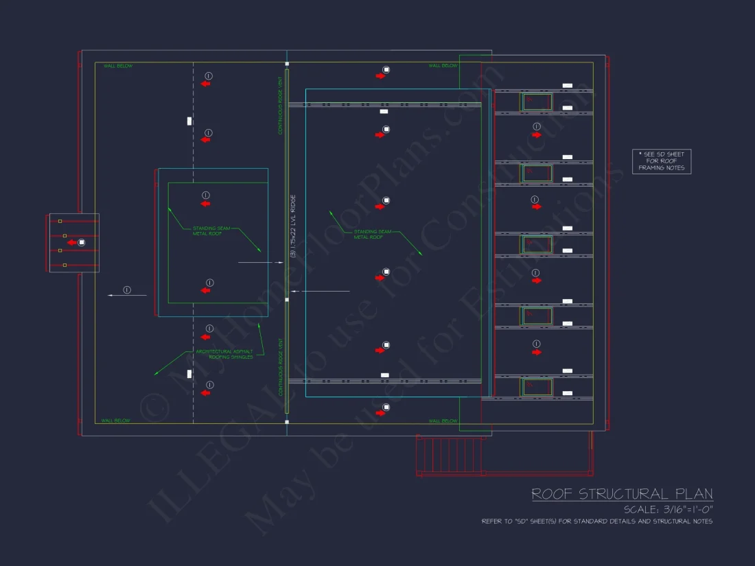 Craftsman-Style house Plan with CAD Designs and Blueprints