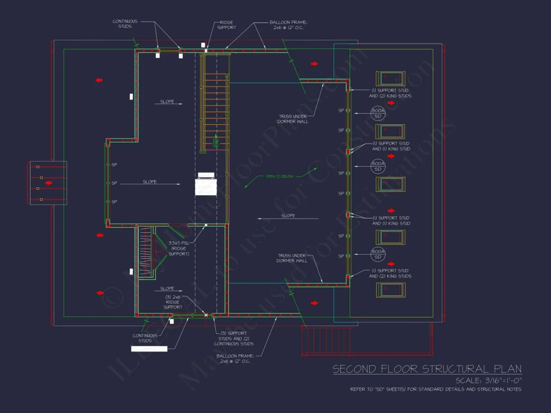 Craftsman-Style house Plan with CAD Designs and Blueprints